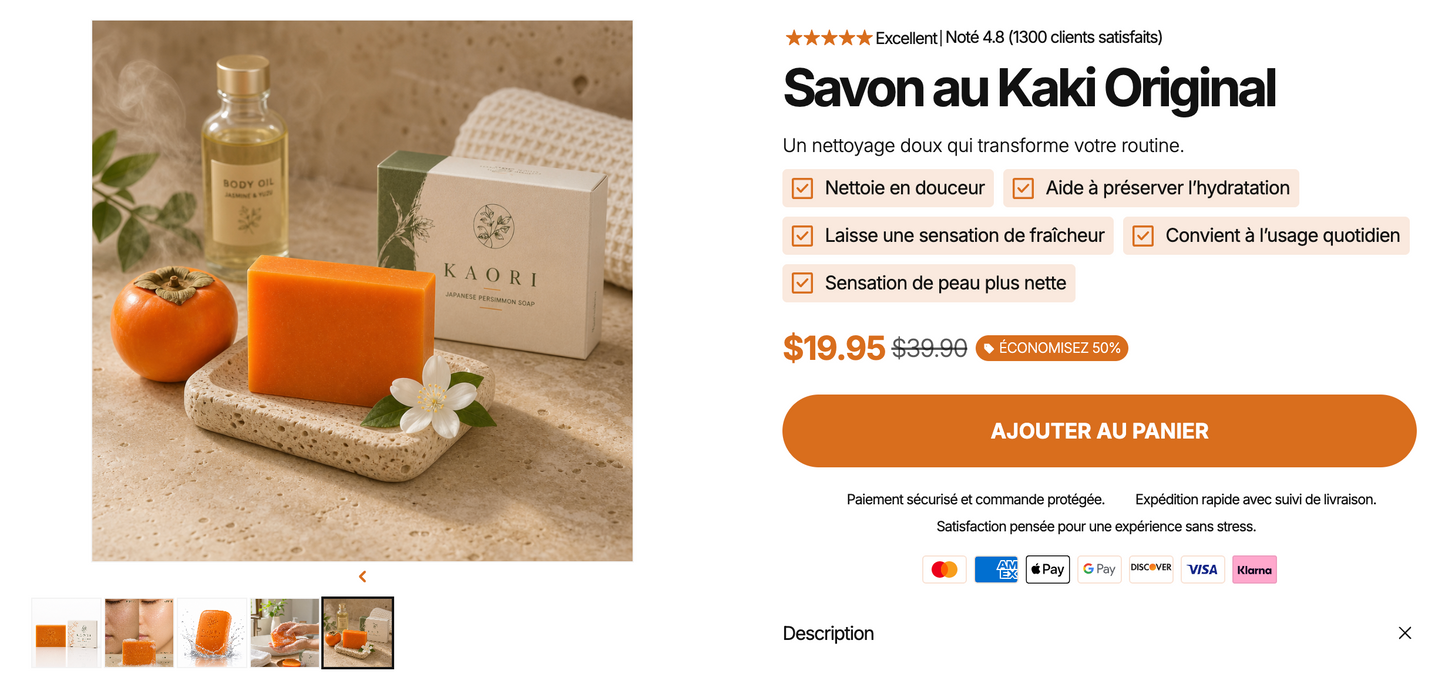 Savon Au Kaki Original